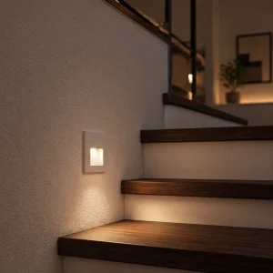 Square 3000K/4000K/5000K IP65 1.6W Aluminum Waterproof Dimmable LED Stair Light Switch Control Modern Wall Step Outdoor