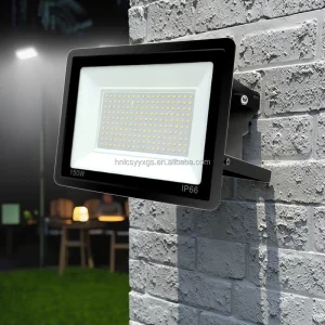Square Garden Outdoor Waterproof IP66 Motion Sensor Aluminum High Brightness 6500K LED Flood Light 120 Beam Angle Wall Mount