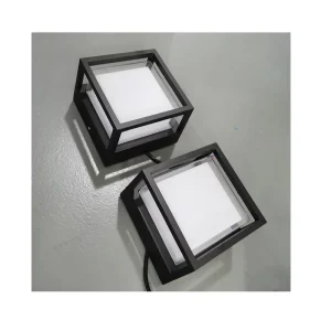 Square LED Outdoor Wall Light Balcony Wall Lamp in Stock Fast Delivery Black Wall Sconce Housing