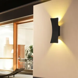 Square LED Wall Light, 3000K Warm White, Outdoor