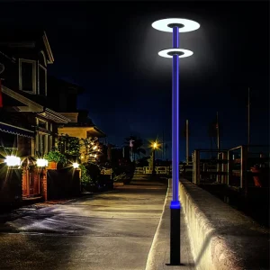 Square Outdoor Aluminum LED Street Lamp Professional Garden Landscape Path Lighting for Villa Resort