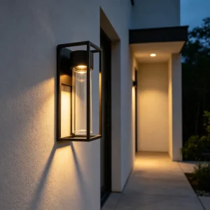 Square Outdoor Patio Garden Wall Lamp IP44 Waterproof Aluminum LED Wall Light