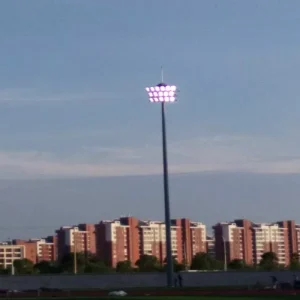 Square Use Hot Dip Galvanized Steel High Mast Light for Street Use Waterproof 5-Year Warranty