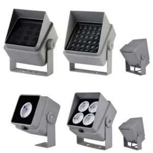 Square with Visor Motion Sensor Led Flood Light IP65 Outdoor Security RGB RGBW RF DMX DALI for Airports Warehouses YY-TG7F