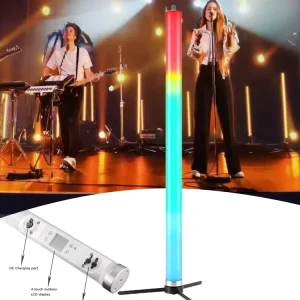 Stage Lights IP65 Outdoor Battery LED Tube RGBW with Wireless Remote DMX Control for Wedding Video Party DJ Disco Club