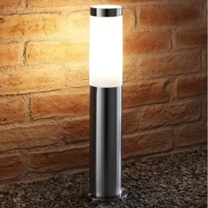 Stainless Steel Cylinder Outdoor E27 LED Bollard Light IP44 Waterproof