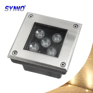 Stainless Steel Square In Ground IP65 LED Step Light Rectangle RGBW Inground 3W 5W 7W GU10 LED Underground Light
