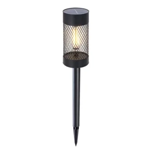 Stainless Steel Tungsten Bulb Solar Pathway Lights IP54 Waterproof Light Sensor 360 Beam for Garden Lawn Walkway Driveway