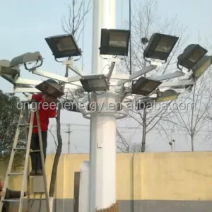 Steel 15m-35m High Mast Lighting Q235 25m High Mast Light