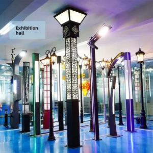 Steel 8m 9m 10m Outdoor Municipal Road Lighting Street Light Poles Conical Hot-Dip Galvanized IP65 Modern Style
