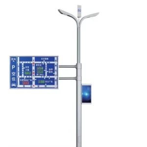 Steel Square Hot Dip Galvanized Dual-Arm Monitoring Signal Street Light Pole Multifunctional Integrated Pole for Municipal Roads
