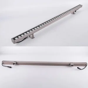 Straight LED Linear Wall Washer Light IP67 Waterproof 100W 150W Outdoor LED Strip RGB RGBW DMX Facade Lighting