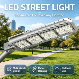 Street Light Road Fixture Multiple Modules 100W 200W 300W LED Garden Path Night Lights