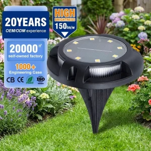 Street Lights SMD5050 PC Material 0.5 Watt All in One LED Solar Garden Lamps