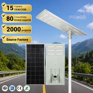 Streetlight Outdoor Road Courtyard Waterproof IP65 300W Integrated All in One LED Solar Street Lights