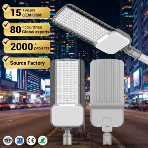 Streetlight Waterproof Outdoor Road Ip67 30Watt 50Watt 100Watt 150Watt 200Watt Led Street Lamp