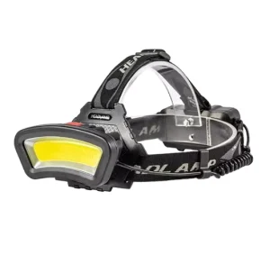 Strong Headlight High-Power Rechargeable COB LED Flashlight Outdoor Searchlight for Hunting Night Fishing