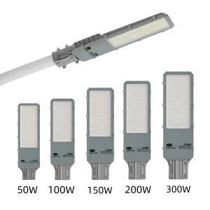 Style Public Road Lighting IP65 Outdoor Waterproof Aluminum Alloy SMD AC 30W-200W Pole Street Light Motion Sensor Alexa