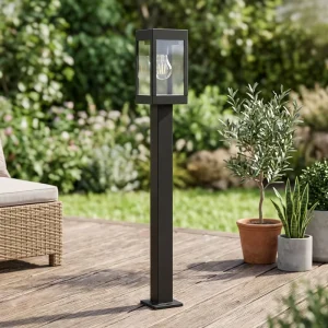 Super Bright 4W Waterproof IP54 Aluminum Solar Bollard Modern LED 6000K Daylight High CRI 80 Dimmable Garden Landscape Light