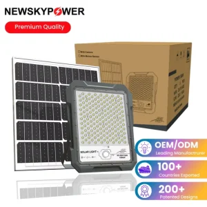Super Bright 60W to 1500W Solar Floodlights Security MJ BW 200W Solar Powered LED Outdoor Street Flood Light 3500K 6500K