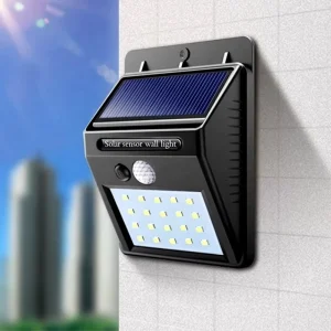 Super Bright Garden Road LED Solar Panel Powered Battery Motion Sensor Wall Mount Light for Outdoor Lamp
