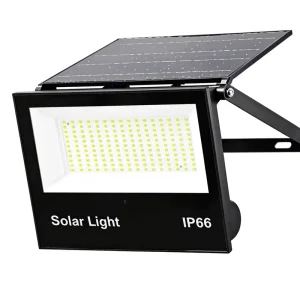 Super Bright IP66 Waterproof ABS Solar 300W 180 Beam Angle Remote Control Dimmable LED Security Flood Lights 2-Year Warranty