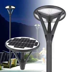 Super Bright Outdoor Waterproof Die-Casting Aluminum Light Control 50w SMD Ip65 Solar Post Led Garden Lights