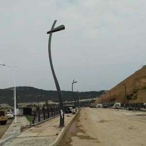 Municipal Standard LED Street Lighting System Hot Dip Galvanized Steel Pole for City Government Tender Project