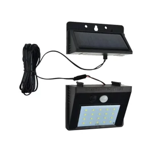 Supplier Outdoor Security Pir Motion Sensor Wall Light Ip65 Waterproof Led Powered Outdoor Solar Garden Lamp