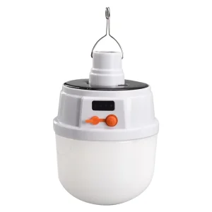 Supplier Rechargeable Outdoor USB and Solar LED Camping Lantern for Fishing, Hiking, and Yard Use