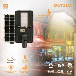T008 IP65 LED Remote Control Microwave Sensor Solar Lights Outdoor