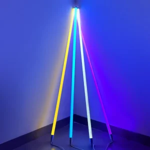 T5 T8 Led Tube Light Colorful Changing Remote Control Rgb Light Tube RGB Corner Floor Lamp Lights