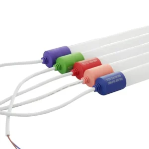 T8 RGB LED Tube 4ft PF05 LED Color PC Tubes Red Green Blue Pink Orange Colorful LED RGB Tube Light IP65 Waterproof Lamp
