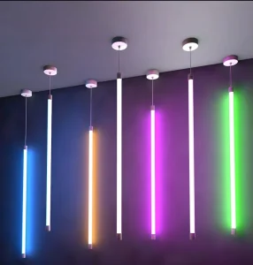 T8 T10 4ft 120cm 18W Pendant Tube Light Restaurant Bar KTV Indoor Decoration RGB Color Tube Light Lamp Dining Room