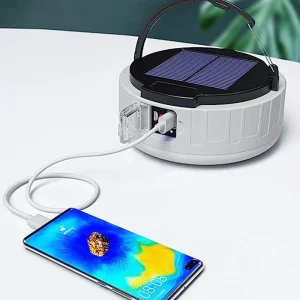 TAIKOO Camping Lanterns Rechargeable Portable USB Solar Lamp Hanging LED Tent Light Solar Light for Camp Led Light