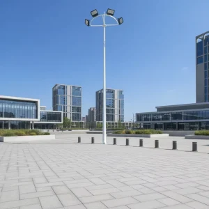 TIA 222 G 5G 4G LTE Tower Waterproof High Mast Lighting Poles for Football Stadium & Port 20M 50M Galvanized Steel