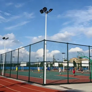 TIANHUANG Octagonal Steel High Mast Lighting Pole 12M-15M Hot Dip Galvanized Easy Installation Outdoor Street Stadium Lighting