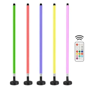 TL-120 Rechargeable IP65 Waterproof Outdoor T8 RGB Bar Music Control Dimmable Flash Colorful Neon Lighting