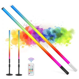TL-130Plus 4800mAh Large Battery Powered Remote Control Colorful LED Tube Wand RGB Neon Tube Light Bar
