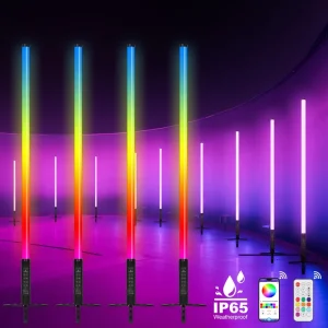 TL-150 IP65 Outdoor Wireless APP Control Battery Large 5ft 360 RGBW LED Pixel Tube Bar Stand for DJ Dance Stage Both Lighting