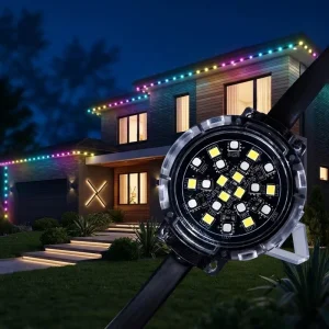TLD D504 RGBW Color Changing Outdoor LED Point Light IP66 Rating 2 Year Warranty for Building Facade Lighting