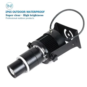 TNT CE FCC KC 100w Outdoor IP67 Static Logo Wall Floor LOGO GOBO Projector Super Clear Lamp Custom Manufacturing Warning Signs