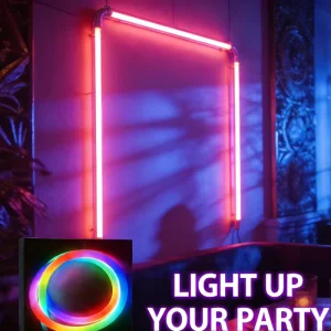 TUYA Control RGB Tube Light Smart 360° Lighting Neon Flex 25mm 3D Bending IP67 Waterproof Silicone LED for Nightclub Outdoor LED
