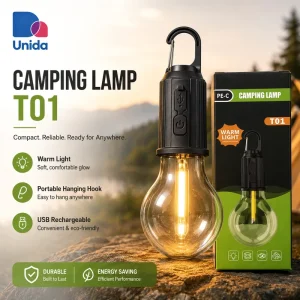 TYPE-C Charging Portable Retro LED Outdoor Camping Atmosphere Light