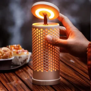 Telescopic Camping Lantern Type-C Fast-Charging USB Rechargeable Table Lamp with Battery-Level Display