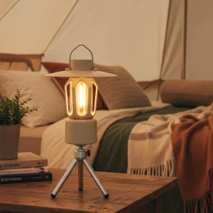 Telescopic Solar Rechargeable LED Camp Light with Magnetic Stand for Hiking, Backpacking, and Emergency Outages
