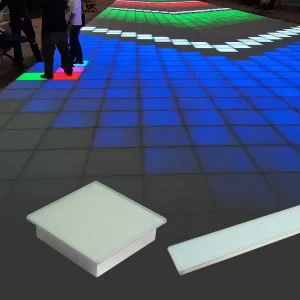 Tempered Glass Floor Tile Lamp IP66 Waterproof 6-20W Remote Control LED Underground Light