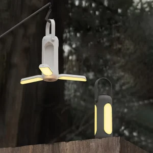 Three-Color Stepless Dimming Portable Hanging Camping Lantern
