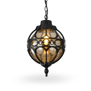 Traditional Style Plastic Outdoor LED Pendant Light, Waterproof, Dimmable, for Villas, Gardens, Courtyards, and Corridors