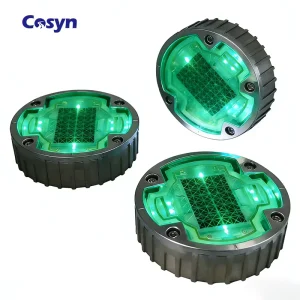 Traffic Flashing Light Philippines Korea Underground 75Tons Load LED Solar Road Stud Solar Pavement Levelled Marker Studs